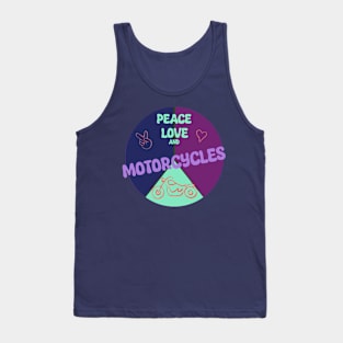 Peace, Love, and Motorcycles t-shirt Tank Top